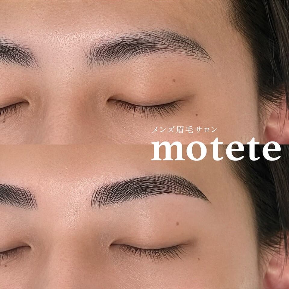 男性らしい印象へ！眉毛パーマ◎