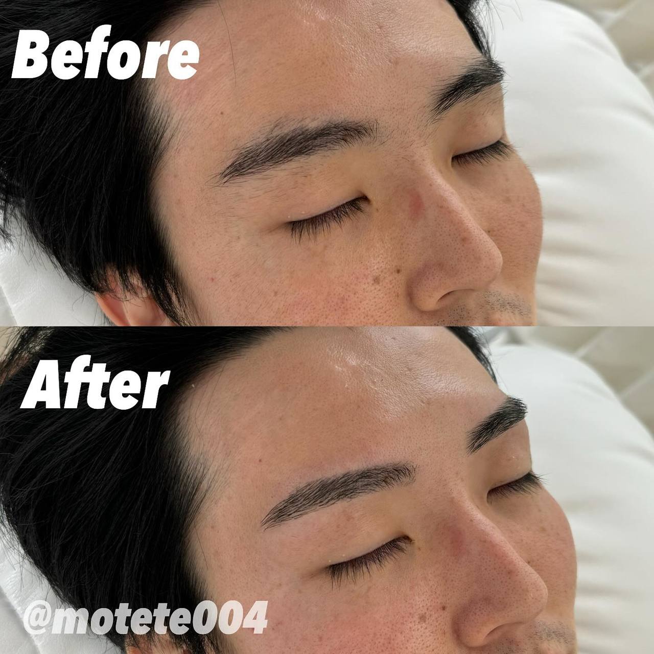長め眉で作る優しい印象