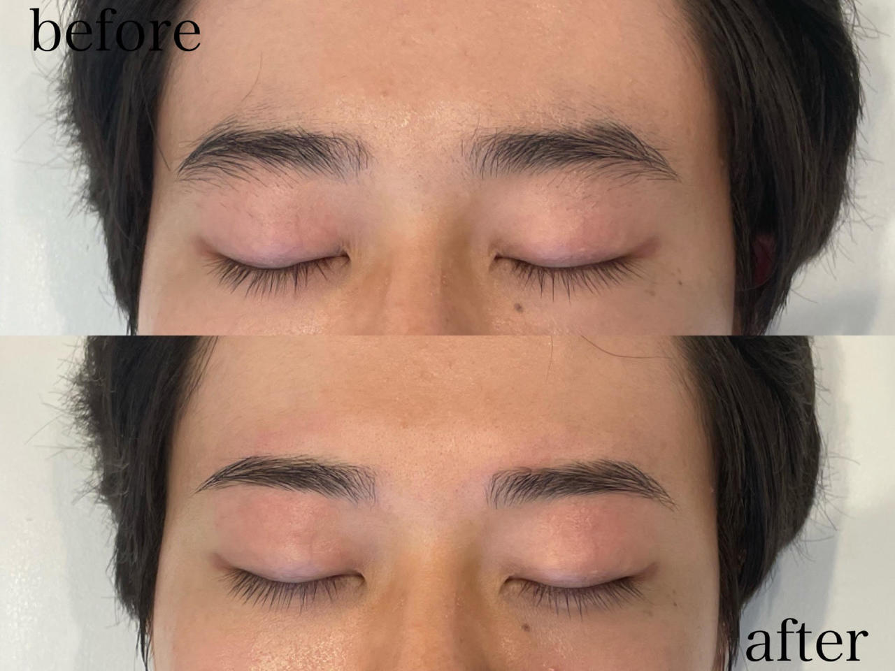細めナチュラル眉で好印象
