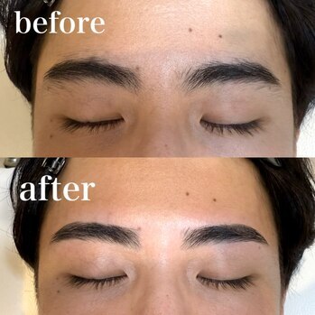 短めアーチ眉ですっきり