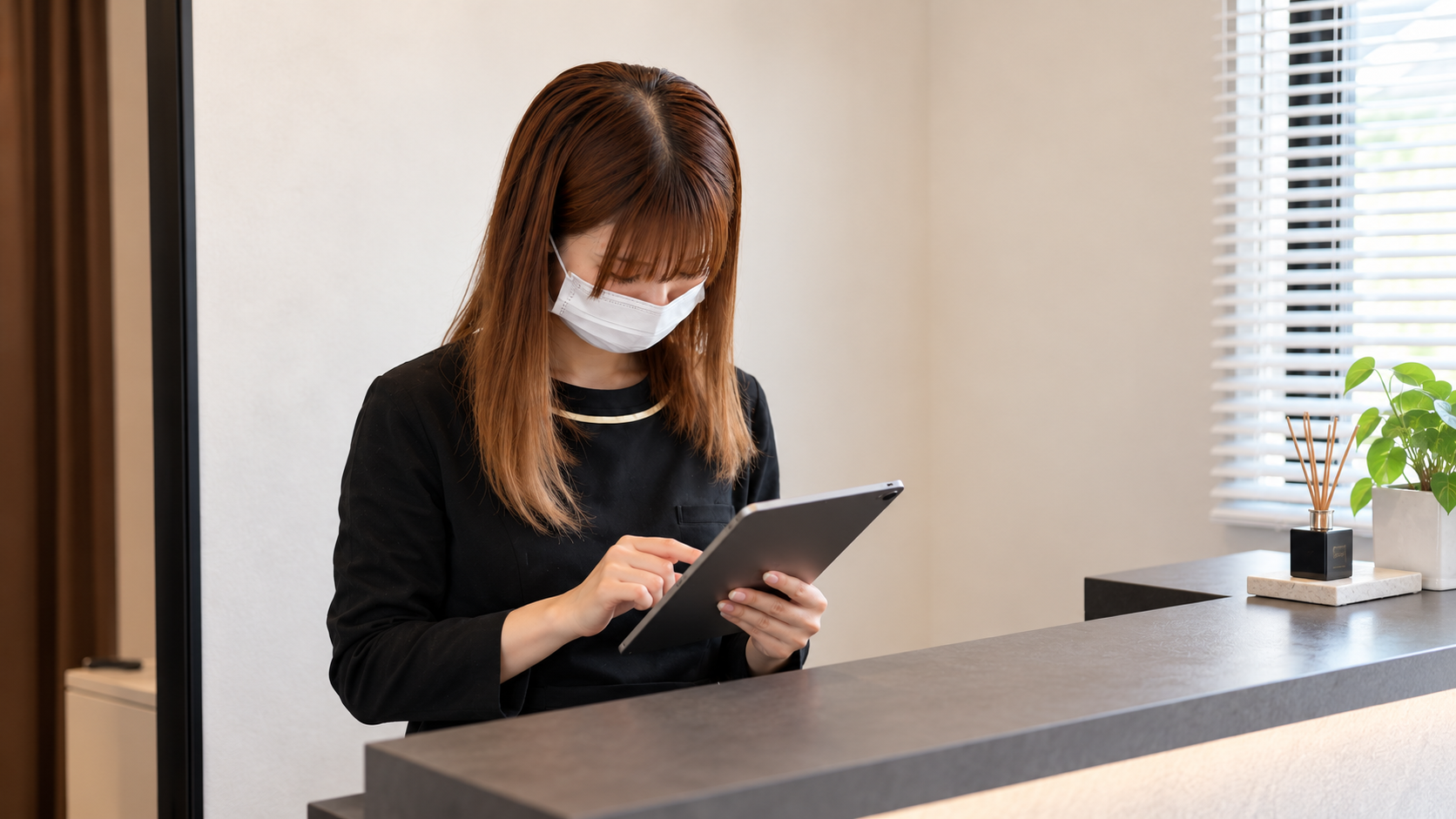 開店準備・予約確認